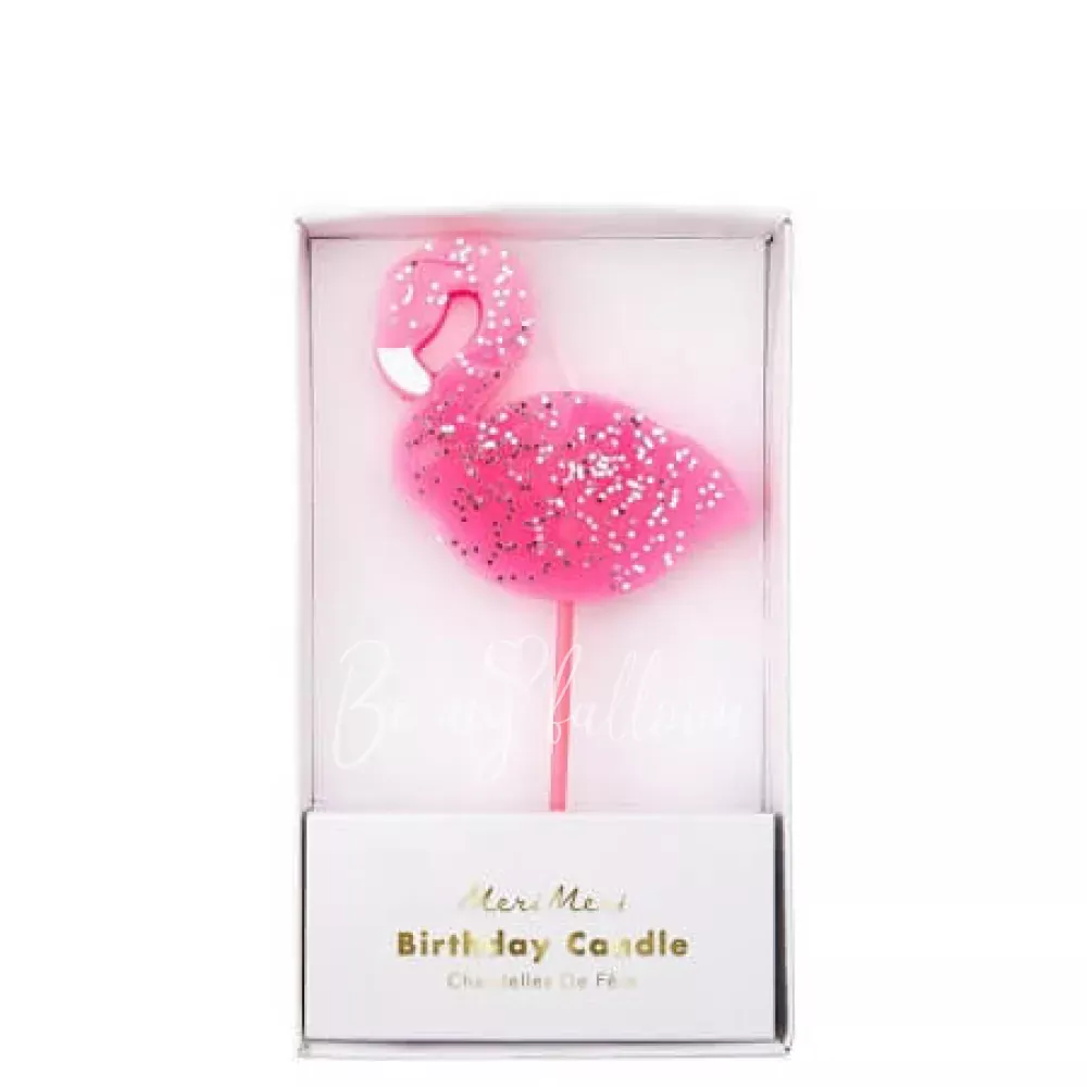 Large Flamingo candle