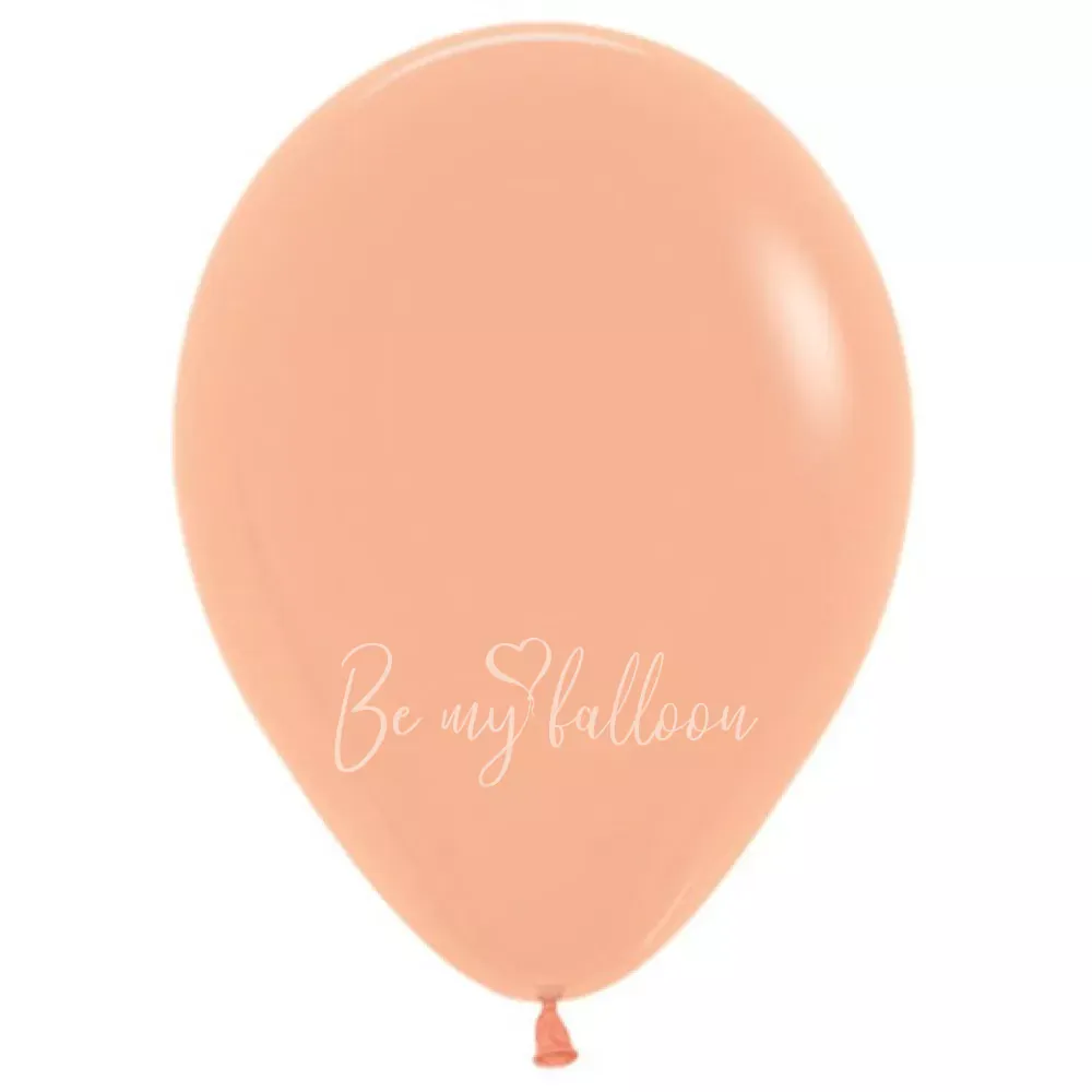 12" Helium fashion peach blush 060 plain balloon