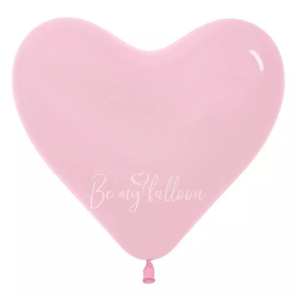 12" Helium latex heart balloon "Pink"