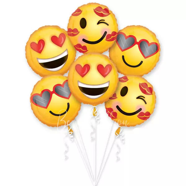 Emoji Love! Balloon bouquet